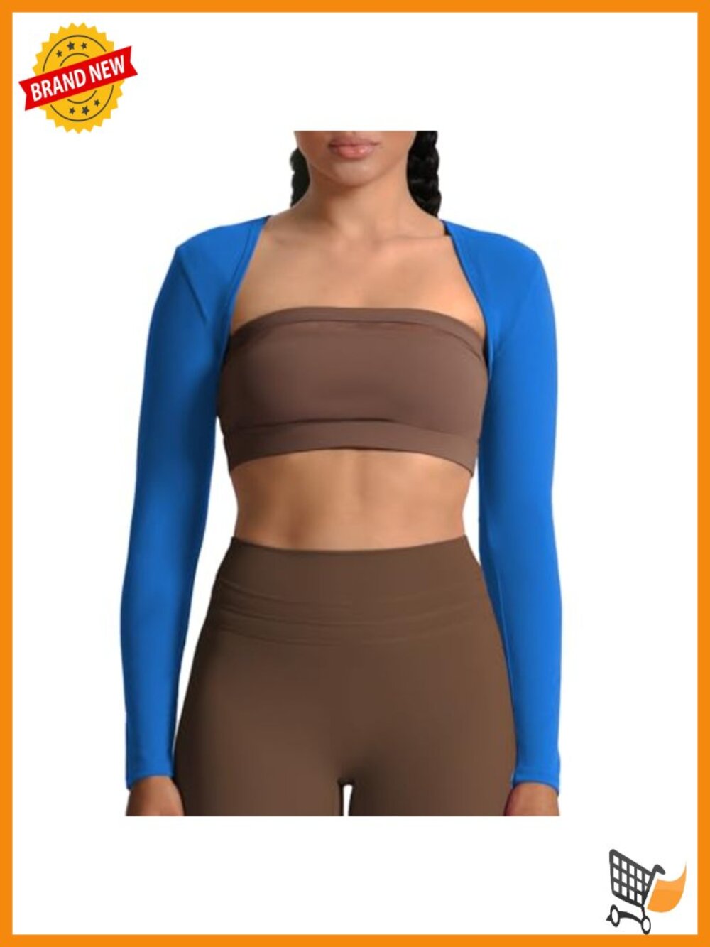 Long Sleeve Open Front Lined Bolero Shrug Crop Top Cardigan